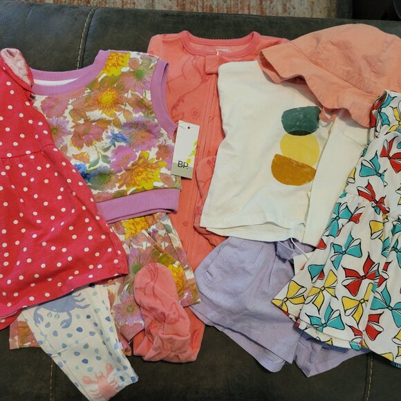 Nordstrom Other - Baby Girl's Nordstrom 9 pc Bundle 6mo-12mo Dresses & Shorts NWT